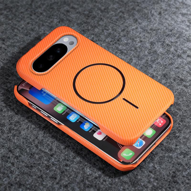 Google Pixel 10A/9ProXL Magnetic Carbon Fiber Stand Case