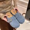 Women's 2025 Spring/Summer Retro Thick-Soled Height-Increasing Birkenstock Sandals - Lightweight Closed-Toe Design