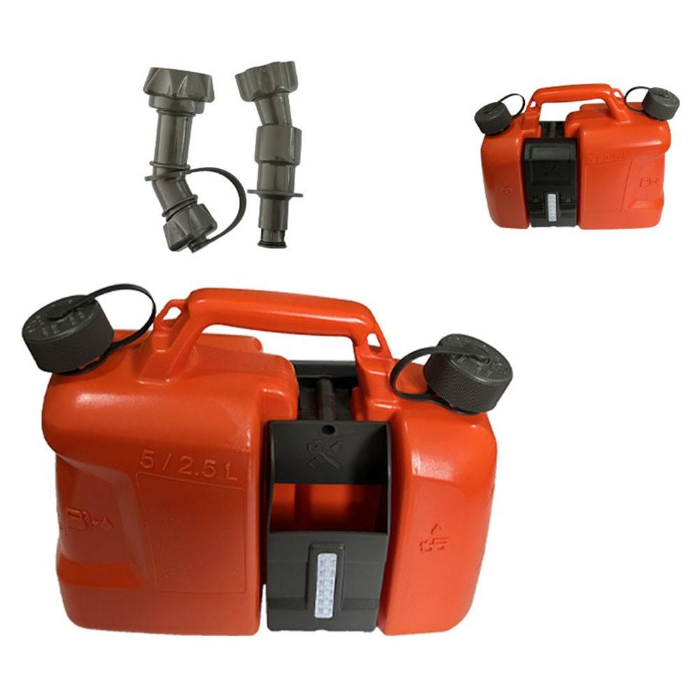 Smart Spout Fuel Can 5L Gas 3L Oil with Integrated Chainsaw Tool Carriers