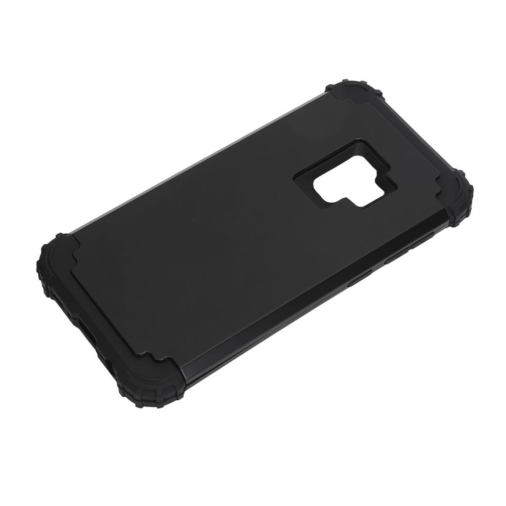 Coque de Téléphone Housse de Protection de Téléphone Silicone PC Absorption des Chocs Anti-Empreintes Digitales Tache Accessoire de Téléphone Minimaliste Noir Pour