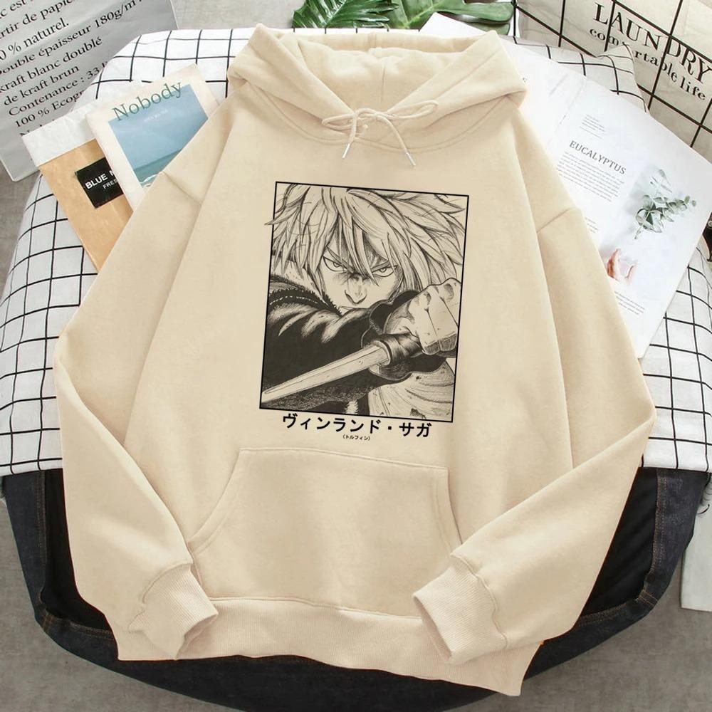 Thorfinn Vinland Saga Vinrando Saga Print Hoodies Women Men Graphic Aesthetic Japanese Hooded Shirt Pullover Vintage