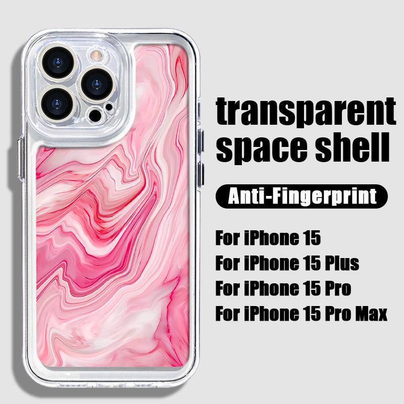 Глянцевый мраморный чехол для телефона с пульсацией для iPhone 15 Pro Max 14 13 Pro 12 — фото 17
