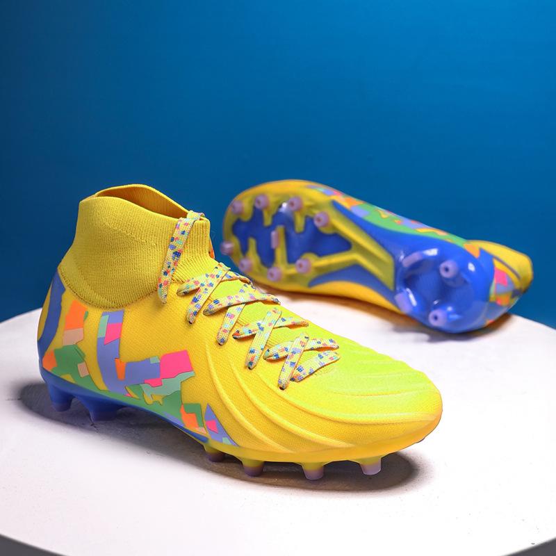 Teen students outdoor sports shoes medium and older children's football shoes AG long nails TF broken nails training shoes men