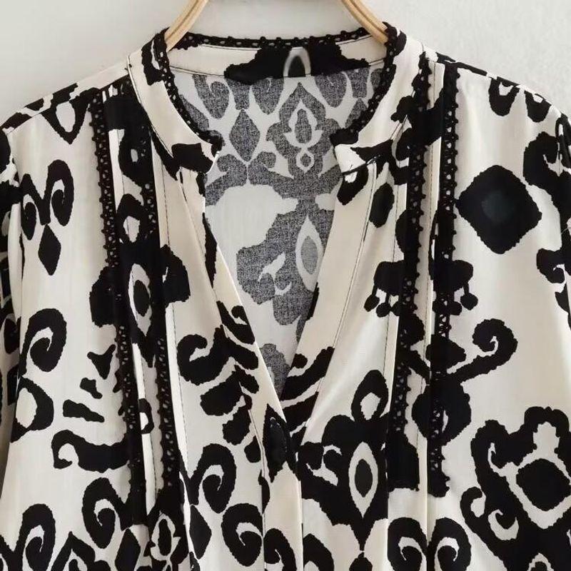 Kaslead New Arrival Women's Clothing Fashion Style Fashion Minimalist Print Mini Dress 9878146