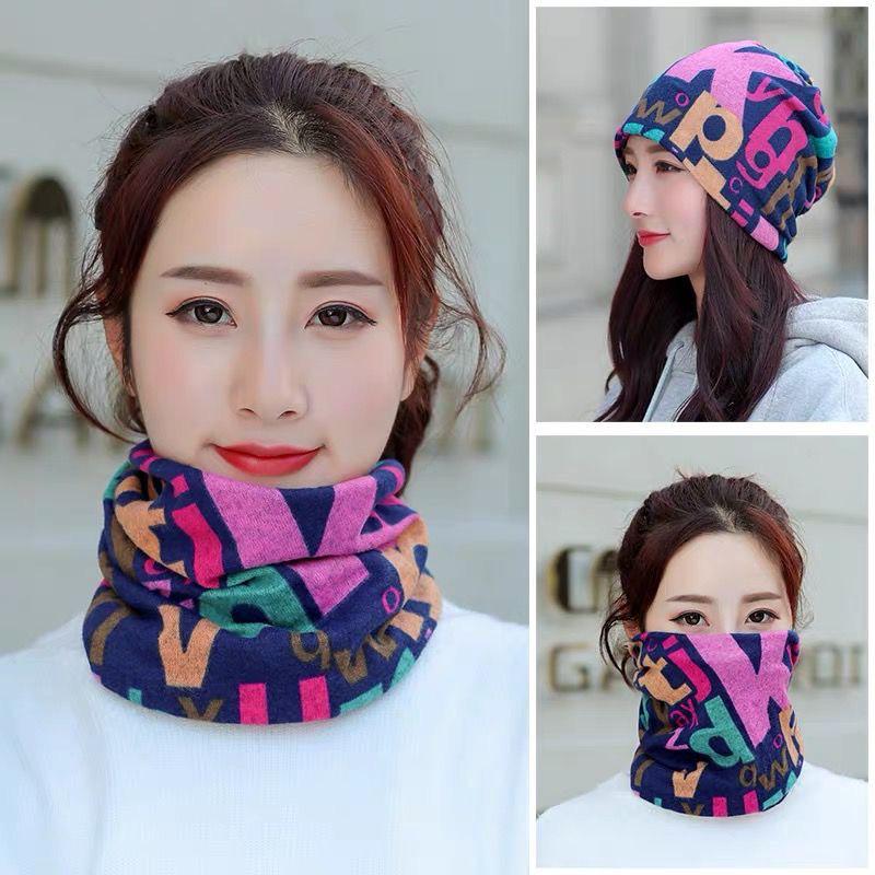 

Женский многофункциональный снуд большого размера: Зимний бафф для шеи и многофункциональный шарф-повязка на голову 55-63 cm