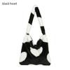 Women Girls Fluffy Shoulder Bag Top-handle Bag Female Autumn Winter Tote Fashion Large Capacity Shopping Bag