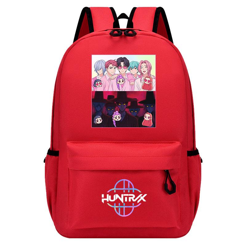 Kpop cazademonios cazademonios grupo de chicas mochila periférica niño niña estudiante mochila de dibujos animados niños de moda