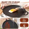 With Handles BBQ Grill Pan Heavy Duty Non-Stick Grill Pan New Round Griddle Pan  For Stove Tops