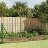 VidaXL Wire Mesh Fence with Flange, Decorative Fence Panel, Garden Patio Protection Barrier 154177