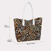 Bohemian Geometric Printed Tote Bag for Women Casual Daily Shopping Carry Shoulder Handbag