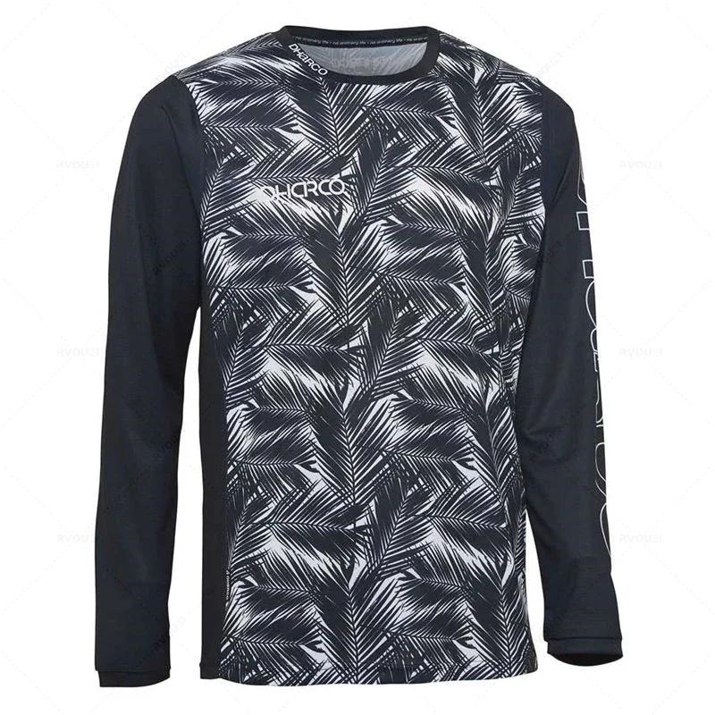 Herre Efterår og Vinter 3D Printet Rund Hals Langærmet T-shirt