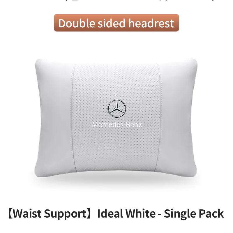 Car Sticker Car Headrest Neck Support Lumbar Rest Cushion Neck Pillow For Mercedes-Benz A B C E S V R-Class A45 C43 CLA GLA GLB