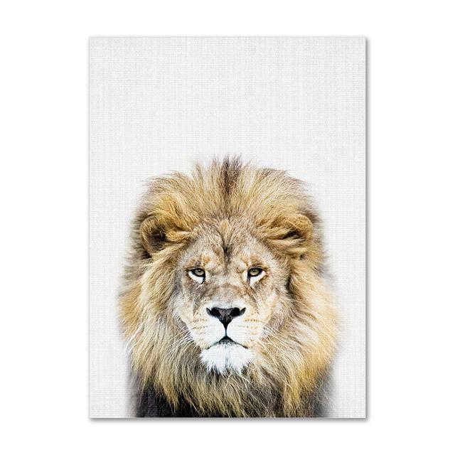 Koala, králík, veverka, slon, plátno, plakát pro dětský pokoj, nástěnný obrázek, tisk zvířat, plátno, malba, severský dětský pokoj