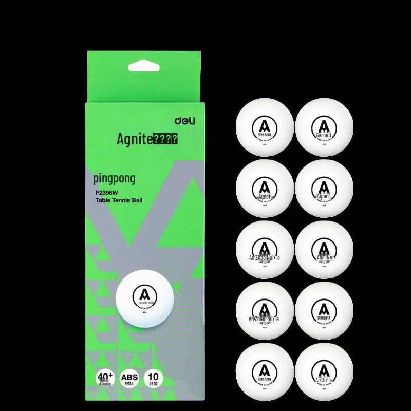 Deli Angnet F2396W Table Tennis Balls (10-Pack)