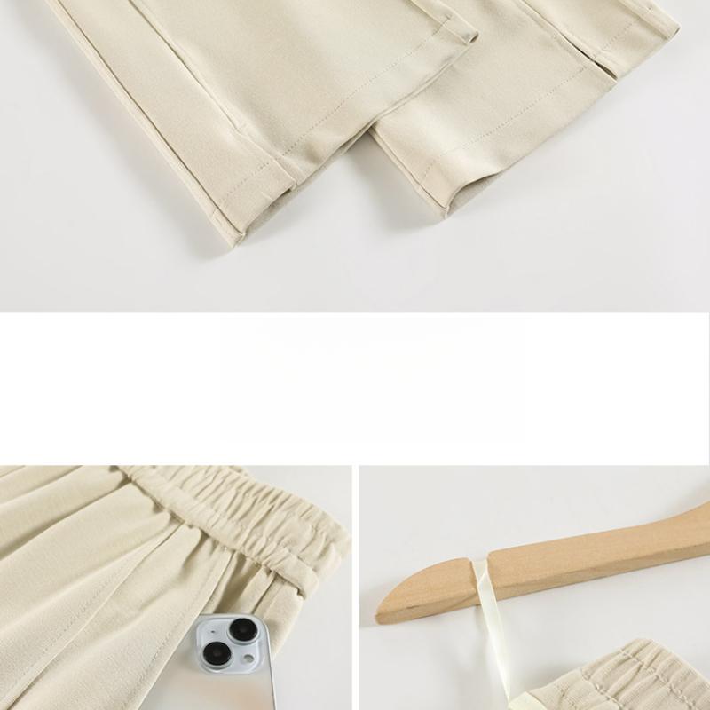 New Style Flared Sports Pants Spring Summer High Waist Draped Large Size Casual Narrow Version Split Wide Leg Pants for Women