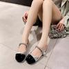 Mary Jane Small Leather Shoes Girl 2025 Autumn New Fairy Style Pearl Buckle Versatile Flat Bean Single Shoes Woman