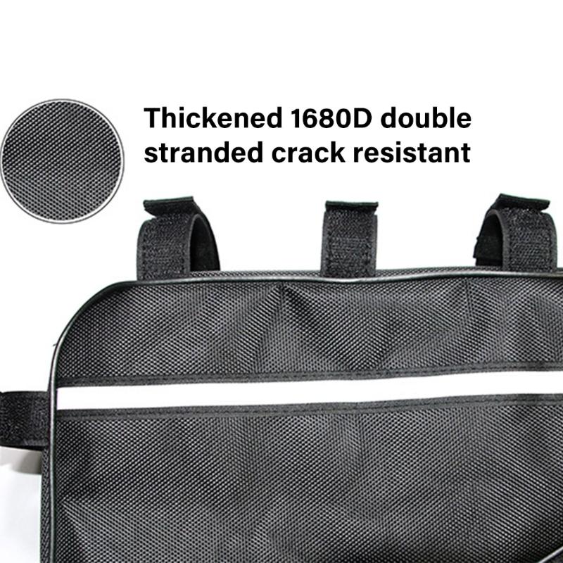 Electric Bike Bag for Battery Bike Frame Bag Triangular Organizers Bag Top Tube Saddlebag Battery Pack Storage Bag