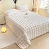 1pc Plaid Flannel Blanket Sheet Warm Soft Cozy Throw Blanket Sofa Bed Room Office Nap Blanket Autumn Winter Fluffy Bubble Fleece Blanket Sheet