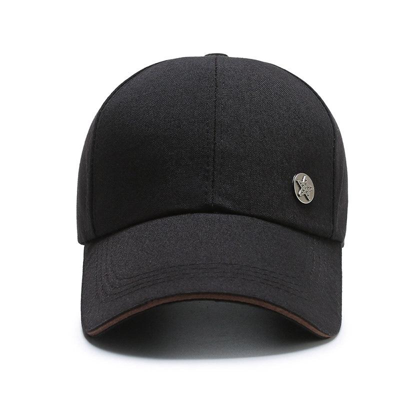 New baseball cap men's cap sun protection sun hat versatile casual hat versatile canvas solid color hat