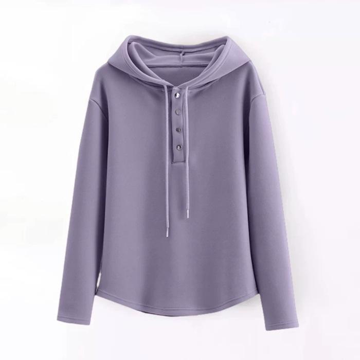 Felpe da donna autunnali Derong, top corti da donna, maniche lunghe con cappuccio da donna popolari, moda estera