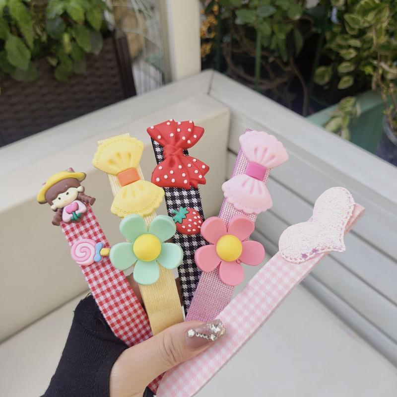 Children'S Magic Tape Hairband Girls' Baby Headband Hair Accessory Hair Clip Bangs Stick Card Frizz Hair Glue Female