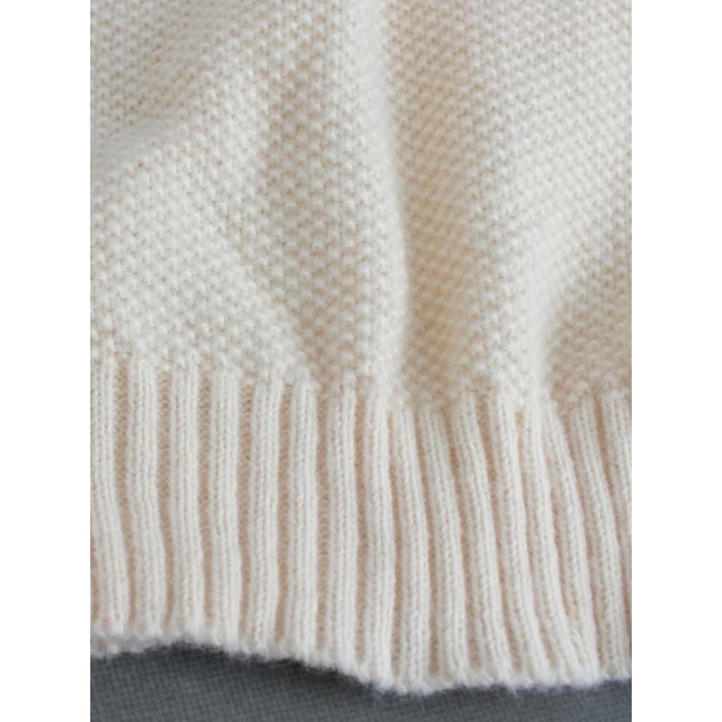 Women's Casual Round Neck Sweater - Long Sleeved, Ribbed Texture, Soft and Comfortable, Spring and Autumn Clothing | Round Neck Sweater | Texture