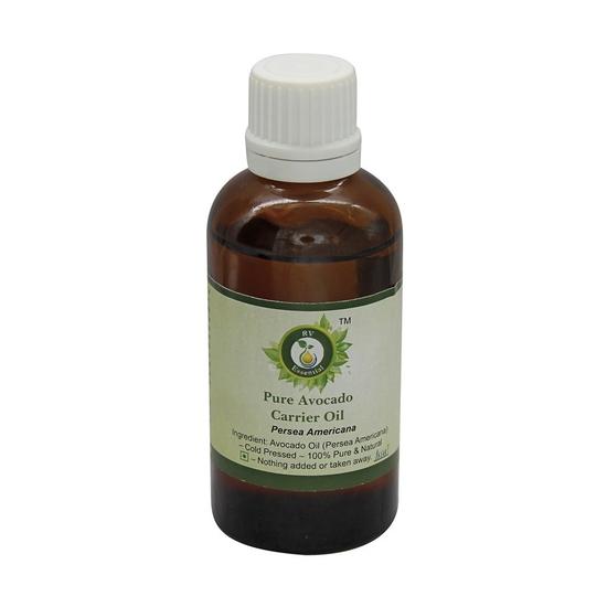 R V Essential Pure Avocado Carrier Oil 50ml- Persea Americana (100% Pure and Natural Cold Pressed)