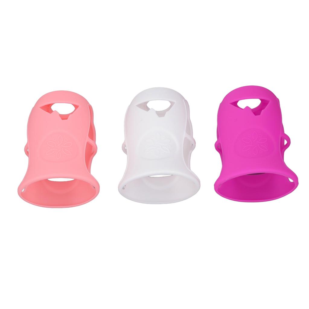 3pcs Bottle Silicone Sleeve Shatter Proof Silicone Bottle Cover Anti Flowing Sleeve for Glass Baby Bottles 8 Oz Series