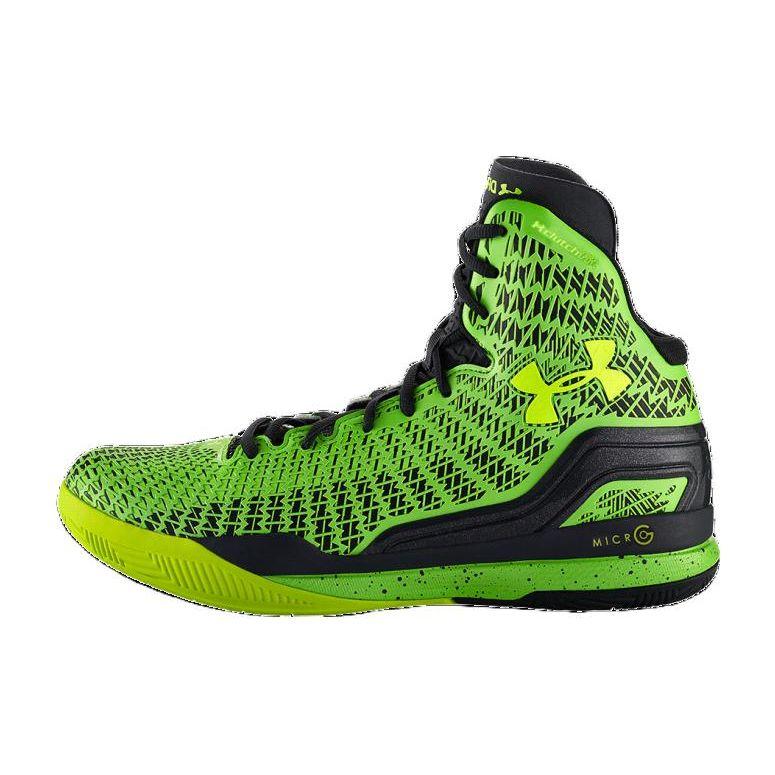 

Under Armour Баскетбольные кроссовки мужские Clutchfit Drive Series с круглым носком, шнуровкой, амортизацией, нескользящей подошвой, высоким верхом, черно-зеленые 1246931-030 44.5