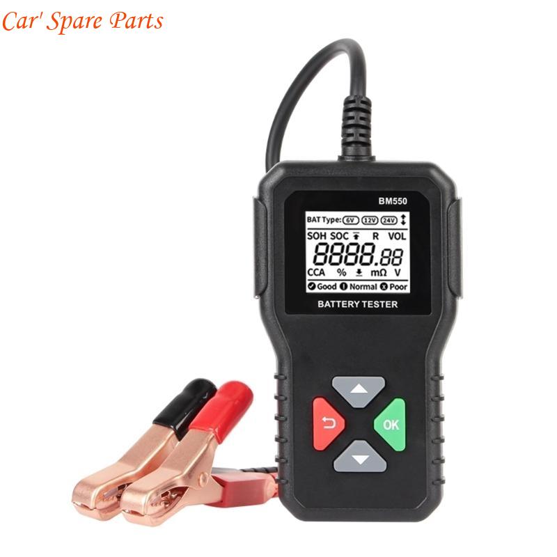 

Y4UA 6V 12V 24V BM550 Тестер аккумулятора 100-2000CCA Инструмент для тестирования заряда и запуска China Mainland