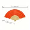 Vintage Handheld Foldable Paper Fan, Portable Bamboo Fan with Foldable Paper Cover - Perfect Summer Accessory for Staying Cool