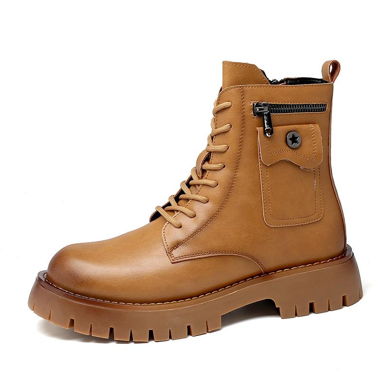 Кожаные ботинки Martin мужские ботинки ретро модные ботинки высокие ботинки Martin — фото 6