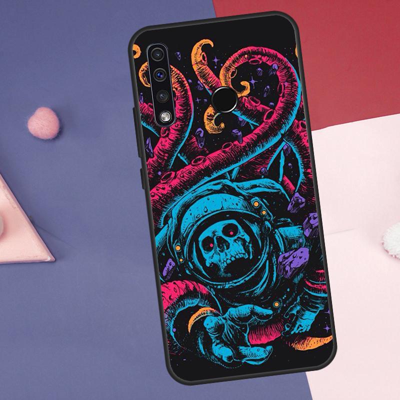 Skull Trippy Octopus Case For Huawei Nova Y72 Y73 Y70 Y90 Y60 Y61 Y91 12s 12i 11i 8i 9 10 SE P30 P40 Lite P60 Pro