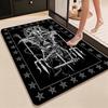 Five Elements Pentacle Double Moons Rectangular Rug Soft Texture Nonslip Carpet For Kids Bedroom Play Area Home Party Decor Holiday Gift