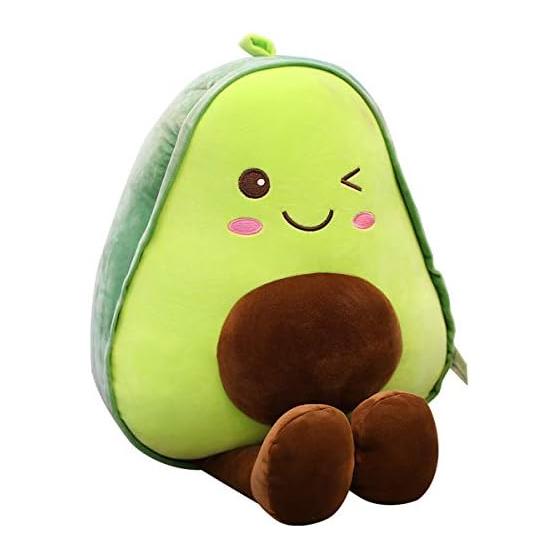 Cute Plush Fruit Stuffed Doll Large Avocado Pillow Cartoon Food Children Lovely Soft Christmas Birthday Gift Bedroom Living Room, 30cm