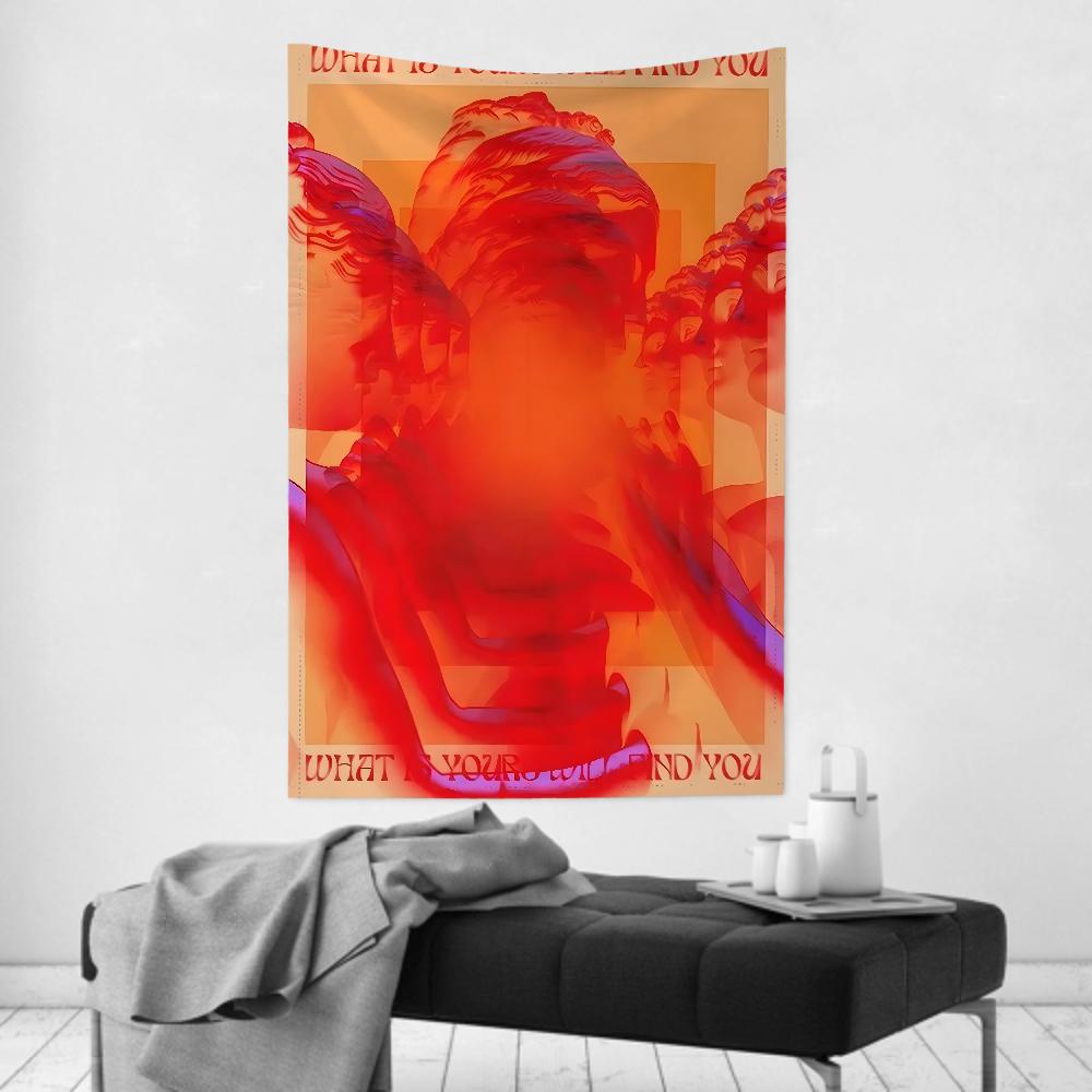 1pc Vintage Japanese Art Exhibition Tapestry Room Decor Wall Cloth Party Hanging Background Room Decor Baby Room