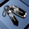 Zinklegering Leer Auto Sleutelhoesje Nissan Qashqai Juke X-Trail Patrol Note Leaf Altima Maxima Murano Tiida Teana Rogue Sentra