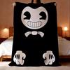 Game B-Bendy and the Ink M-Machine Throw Lightweight 240g Flannel Blanket Soft Skin-friendly for Summer Cooling