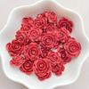 50Pcs Cute Cartoon Mini Red Roses Nail Art Resin Designer Charms DIY Craft For Nail 3D Decorations Jewelry