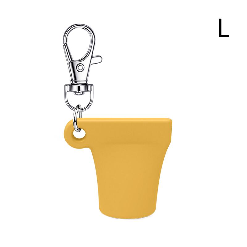 Pratik Silikon Anahtarlık Kapağı Dudak Parlatıcısı Aksesuarları Taşınabilir Dayanıklı Tutucu Anahtarlık Ruj Saklama Kapağı İçin Uyumlu