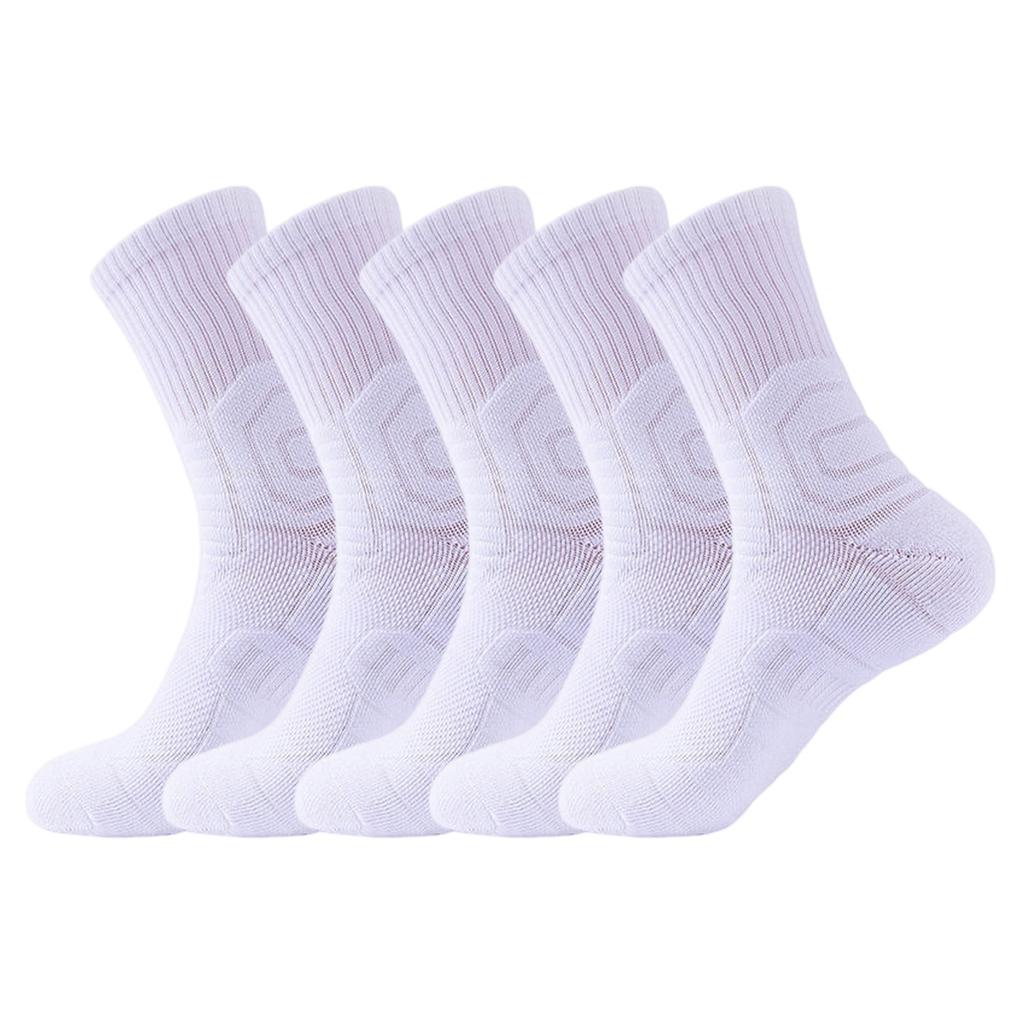 Men's Stretchy, Comfortable, Breathable Sports Socks Set Of 5 Pairs