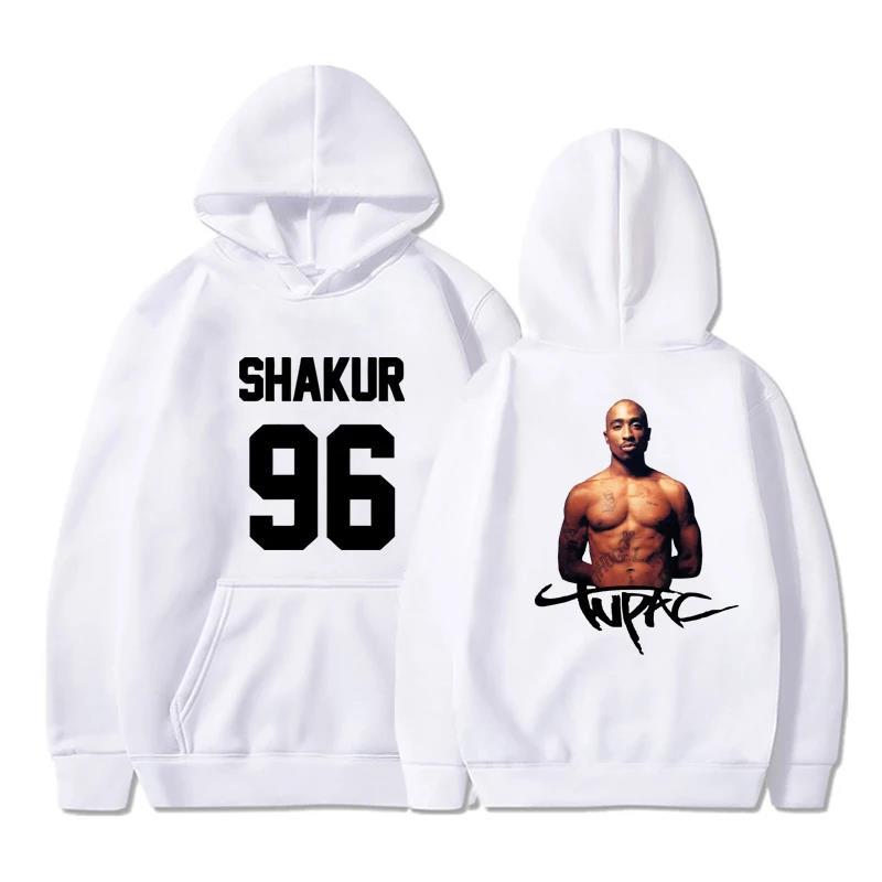 Gangsta Rap 2Pac Hoodies Sänger Grafikdruck Sweatshirts für Fans Lässige Langarm Kleidung für Männer/Frauen Sudaderas Hoody