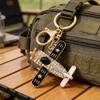 Sparkling Airplane Keychain for Women Girls Cute Rhinestone Airplane Keyring Pendant Handbag Purse Charm for Bag Wallet