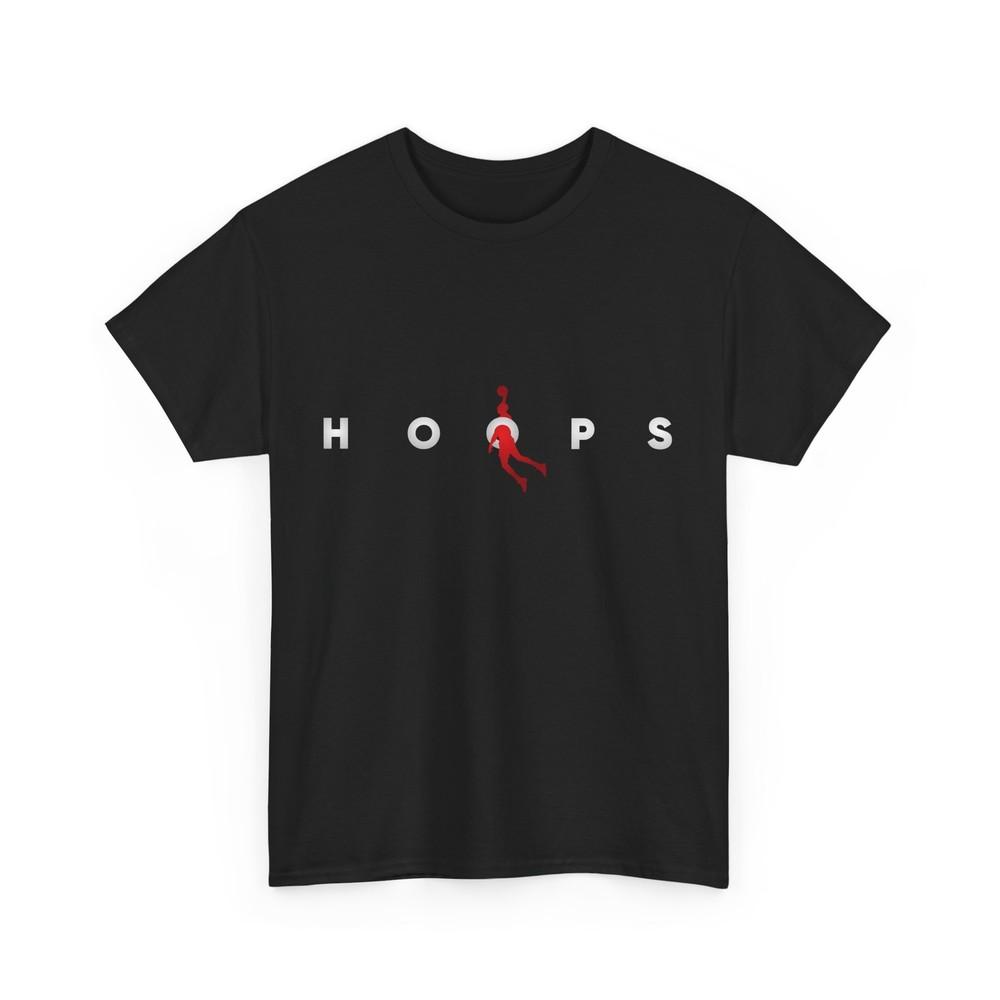 

Hoops Basketball T-shirt, Basketball Sports Lovers Women Men Shirt M