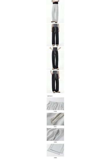 CHOCOOLATE Unisex American Retro Straight Knit Casual Pants