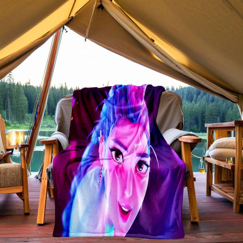 

Neon Lights Fantasy Hair Accessory SetBlanket Lightweight Flannel Throw Blanket for Sofa, Bed, Travel, Camping, Livingroom, Office, Couch, C 130x150cm