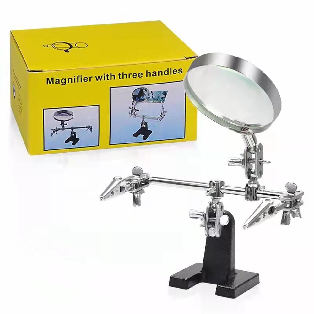 

Metal Repair Auxiliary Fixture Magnifying Glass Mobile Phone Computer Circuit Board Welding Fixture Can Be Rotated 360 Degrees