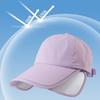 Women's Summer Sun Hat Oversized Wide Brim Open Top Ponytail  Friendly Ideal for Outdoor Sports Full Face UV Protection