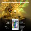 Aurora Projection Lights LED Remote Control Night Light Water Ripple Projection Lamp Bedoom Home Decoration Colorful Table Lamps