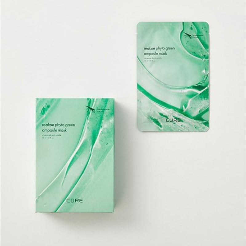 [Kim Jungmoon Aloe] Cure Realoe Phyto Green Ampoule Mask 10 Sheets